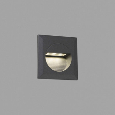 Luminosa Lighting Luminosa Mini Led Outdoor Recessed Wall Light Dark Grey Ip44 - image 1