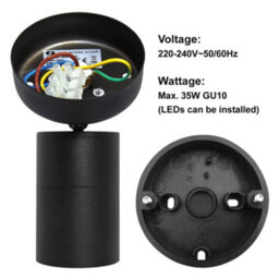 Long Life Lamps Company Adjustable Black Outdoor Wall Light Zlc042B - thumbnail 4