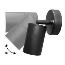 Long Life Lamps Company Adjustable Black Outdoor Wall Light Zlc042B - thumbnail 6