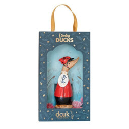 Dcuk Natural Wooden Dinky Cyclist Duck, 11 Cm, Gift-Boxed Wooden Figurine - thumbnail 1