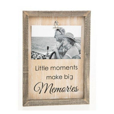 "Sentiment Clip Photo Frame 6X4"" - Memories" - image 1