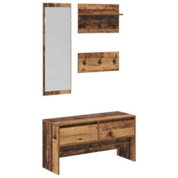 Walplus Hallway Furniture Set With Drawer Old Wood 90 X 31 X 46.5 Cm - thumbnail 2