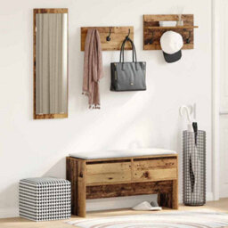 Walplus Hallway Furniture Set With Drawer Old Wood 90 X 31 X 46.5 Cm