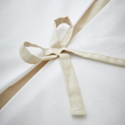 Catherine Lansfield Bedding Milo Bow King Duvet Cover Set With Pillowcases Natural - thumbnail 4