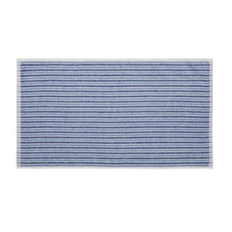 Catherine Lansfield Rice Weave Stripe Cotton 50X90Cm Hand Towel Blue - thumbnail 3