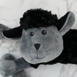 The Magic Toy Shop Black Sheep Novelty Draught Excluder Sheep Design Fabric Fleece Draft Door Stopper Cushion - thumbnail 8