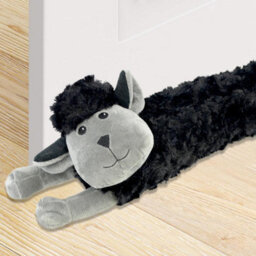The Magic Toy Shop Black Sheep Novelty Draught Excluder Sheep Design Fabric Fleece Draft Door Stopper Cushion - thumbnail 9