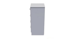 Hampshire 4 Drawer Bedside Cabinet In White Matt (Ready Assembled) - thumbnail 2