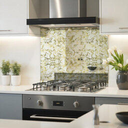 DIY Splashbacks Brass Nuvola Antique Mirror Splashback 595M X 745mm (Toughened Glass) - thumbnail 4