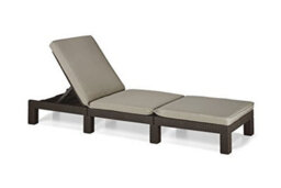 Keter Daytona Sunlounger Brown With Taupe Cushions - thumbnail 2