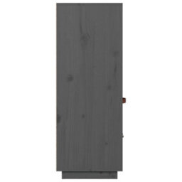 Berkfield Highboard Grey 67X40X108.5 Cm Solid Wood Pine - thumbnail 8