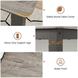 Black+Gray Color Large Industrial Computer Desk Heavy Metal - thumbnail 3
