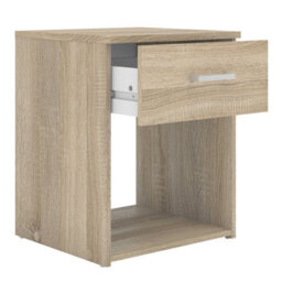 Wyld Haus Berlin Natural 3-Piece Bedroom Furniture Set With Bedside, Chest And Wardrobe - thumbnail 7