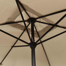 Walplus Garden Parasol With Metal Pole 300X200 Cm Taupe - thumbnail 5