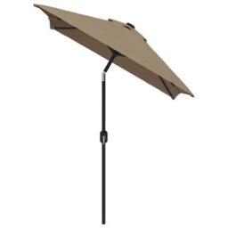Walplus Garden Parasol With Metal Pole 300X200 Cm Taupe - thumbnail 3