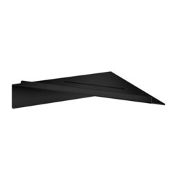 Smedbo Black Steel Corner Shower Shelf Bathroom Storage Organiser - thumbnail 1