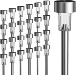 24 Pack Solar Path Lights, Waterproof Led Landscape Lighting For Driveway, Yard, Patio - thumbnail 1