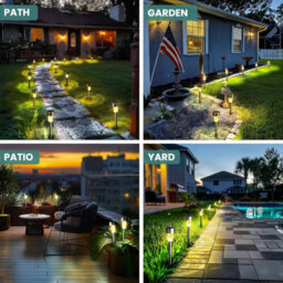 24 Pack Solar Path Lights, Waterproof Led Landscape Lighting For Driveway, Yard, Patio - thumbnail 2