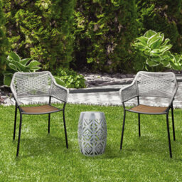 Teamson Home Outdoor Garden Metal Side Table, 2-In-1 Table & Light, Solar Powered, Patio Furniture - 31.1 X 31.1 X 45.7 (Cm) - thumbnail 2