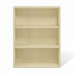 Walplus Pasir 3-Tier Open Shelf Bookcase, Columbia Walnut Woodgrain Finish - thumbnail 2