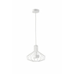 Luminosa Lighting Luminosa Axia Wire Frame Pendant Ceiling Light White 1X Gx53 - thumbnail 1