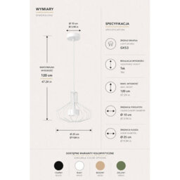 Luminosa Lighting Luminosa Axia Wire Frame Pendant Ceiling Light White 1X Gx53 - thumbnail 4
