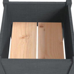 Berkfield Garden Planters 2 Pcs Grey 40X40X70 Cm Solid Pinewood - thumbnail 6