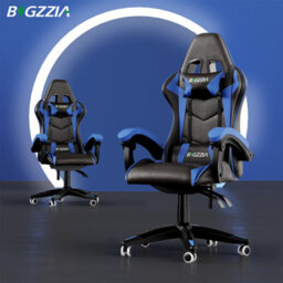 Onemill Gaming Chair Racing Style Ergonomic High Back Computer Chair With Height Adjustment, Headrest And Lumbar Support(Black&blue) - thumbnail 6