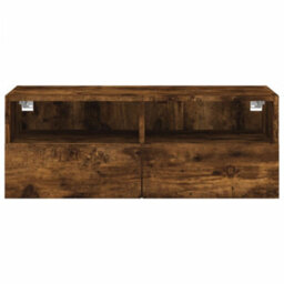 Walplus Tv Wall Cabinet Smoked Oak 80X30X30 Cm Engineered Wood - thumbnail 8