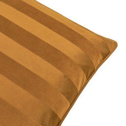 Paoletti Regency Stripe Velvet Polyester Filled Cushion, Antique Gold, 45 X 45Cm - thumbnail 3
