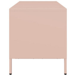 Berkfield Tv Cabinet Pink 101.5X39X43.5 Cm Cold-Rolled Steel - thumbnail 6