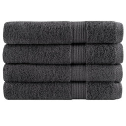 Berkfield Premium Towels Solund 4Pcs Anthracite 100X200Cm 600Gsm - thumbnail 1