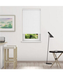 Thermal Blackout Roller Blinds 175Cm Drop X Width 105Cm  White - thumbnail 2