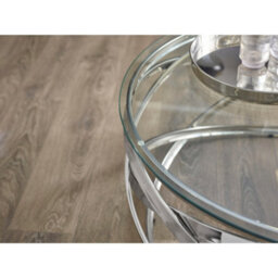 Julian Bowen Vienna Glass Top Coffee Table - Silver And Clear - thumbnail 4