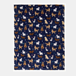OHS Pet Blanket Throw Sherpa Fleece Dog Cat Puppy Over Bed Chair Sofa Supersoft Warm - thumbnail 4