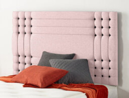 Somnior Beds Somnior  3Ft Flexby Single 32 Inches Plush Pink Headboard With Wooden Struts