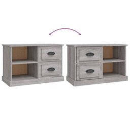 Walplus Tv Cabinet Grey Sonoma 73X35.5X47.5 Cm Engineered Wood - thumbnail 9
