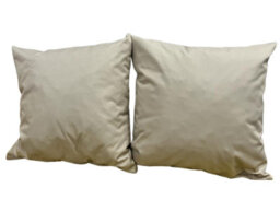 Crescent Waterproof 45X45Cm Cream Garden Cushion, Shredded Foam Filled Outdoor Garden Throw Pillow Pack Of 2 - thumbnail 2