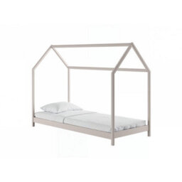Arte Wooden Single House Bed Lucky Cashmere - Soft Neutral House-Shaped Bed With Slats For Stylish Bedrooms - thumbnail 1
