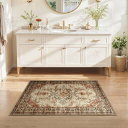 Imperial Rooms Homeware Soft Pile Small Rug Living Room Rugs Anti Slip Doormat Rug Kitchen Rugs Timeless 40X60Cm - thumbnail 5