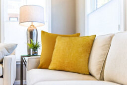 Pica Collection Cushion Cover In Ochre - thumbnail 2