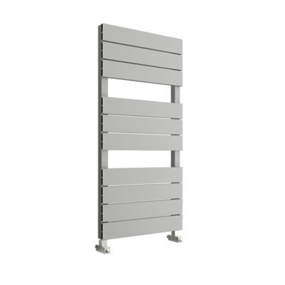 Bubly Bathrooms Light Grey Designer Aluminium Towel Radiator 500 X 1150mm - Modern Bathroom Heater