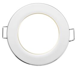 Luceco Eco Silver Chrome Effect Fixed Led Fire-Rated Warm White Downlight 5W Ip65 - thumbnail 6