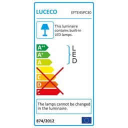Luceco Eco Silver Chrome Effect Fixed Led Fire-Rated Warm White Downlight 5W Ip65 - thumbnail 8
