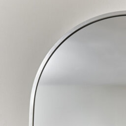 Melody Maison Silver Oval Framed Wall Mirror 140Cm X 40Cm - thumbnail 3