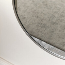 Melody Maison Silver Oval Framed Wall Mirror 140Cm X 40Cm - thumbnail 5