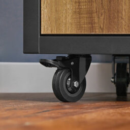 Sobuy Fkw122-Sch, Kitchen Trolley Kitchen Storage Trolley Mobile Kitchen Cabinet, Black,w89.5Xd40Xh87.5 - thumbnail 8