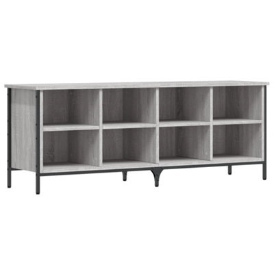 Berkfield Industrial Shoe Cabinet Grey Sonoma 131X35X50 Cm Engineered Wood