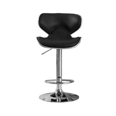 Polsode Bar Stool Pu Chrome & Black (2S)