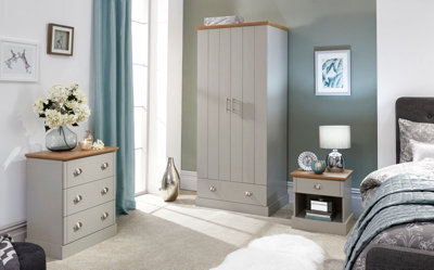 Kendal 3 Piece Bedroom Set Grey - image 1